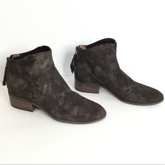 Lucky Brand Distressed Leather Boots - Picture 4 of 5